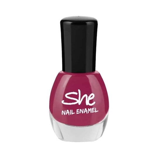 She Makeup Nail Enamel - 217 Plum Pink (8ml)