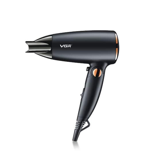 VGR V-439 Professional Foldable Hair Dryer 1200-1600W 3 Heat Setting Concentrator 2 Speed Settings (1Pc)