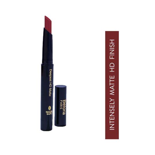 Belora Paris Deepest HD Matte Crayon Lipstick With Vit C - Mocha Mauve (12g)