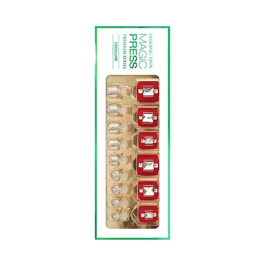 Dashing Diva Magic Press Premium Series Pedicure - Big Red