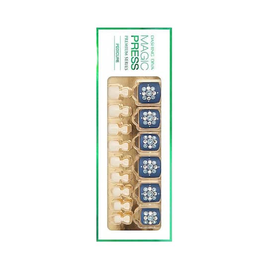 Dashing Diva Magic Press Premium Series Pedicure - Blue Amigo