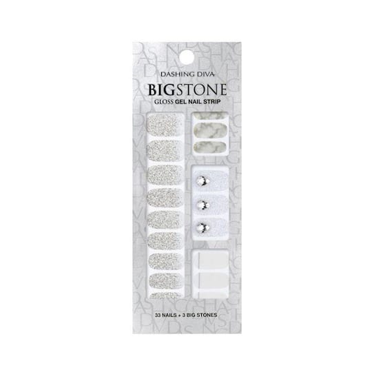 Dashing Diva Big Stone Gloss Gel Nail Strip - Winsome Thing