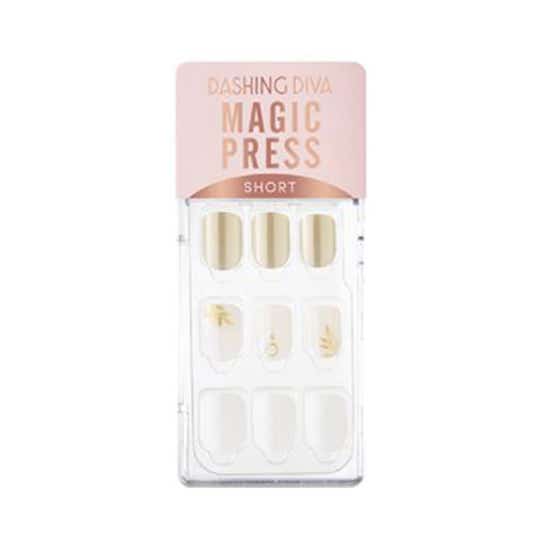 Dashing Diva Magic Press Short - Gold Palm Tree