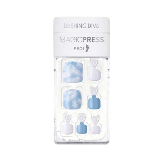 Dashing Diva Magic Press Pedicure - Irish Blue
