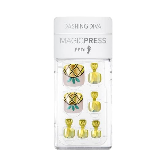 Dashing Diva Magic Press Pedicure - Juicy Pineapple