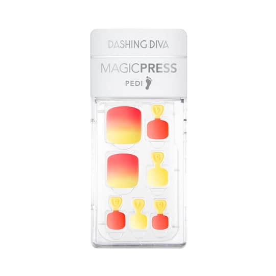 Dashing Diva Magic Press Pedicure - Peach Mojito
