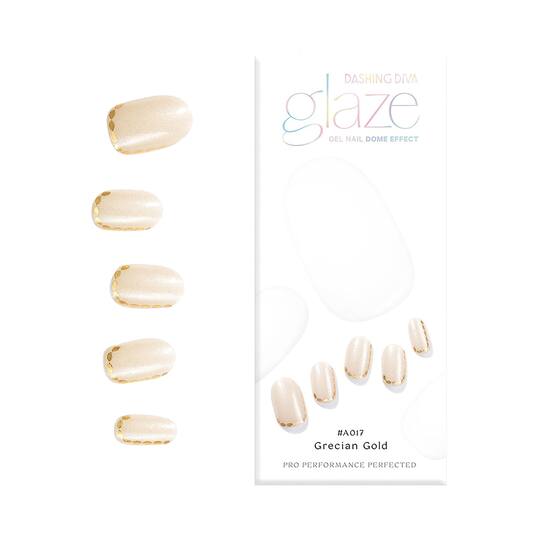 Dashing Diva Gel Nail Dome Effect - Grecian Gold