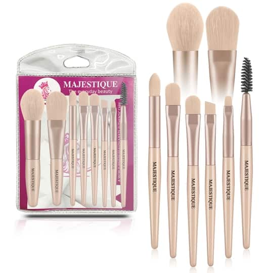 Majestique Luxe Makeup Brush Set, Mini Makeup Brush Tools - Multicolor