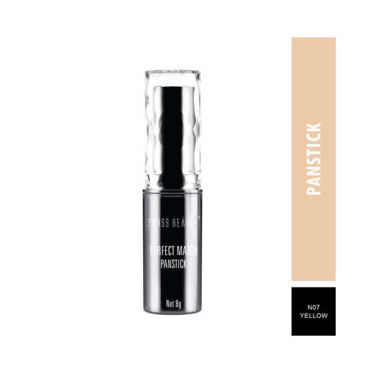 Swiss Beauty Perfect Match Panstick Concealer - Yellow (8g)