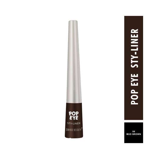 Swiss Beauty Pop Eye Eyeliner - 06 Mud Brown (3 ml)