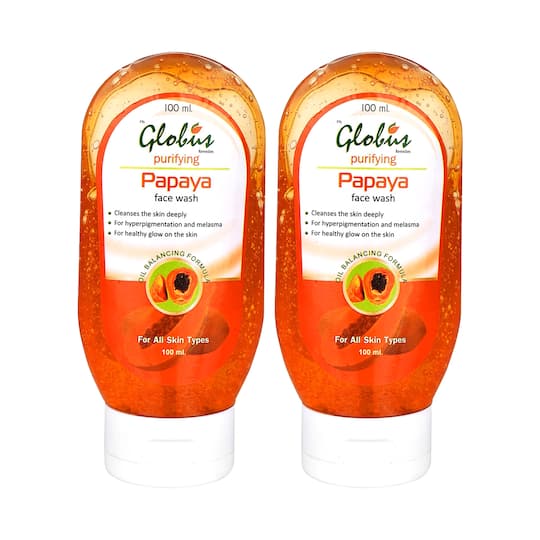 Globus Remedies Papaya Purifying Face Wash - (2 Pcs)
