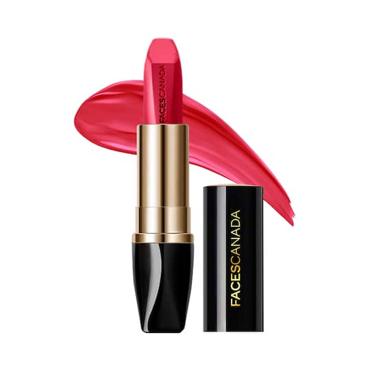 Faces Canada Matte Addiction Lipstick 9HR Stay HD Finish Intense Color - Vivacious Pink (3.7g)