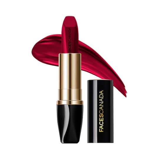 Faces Canada Matte Addiction Lipstick 9HR Stay HD Finish Intense Color - Delicate Plum (3.7g)