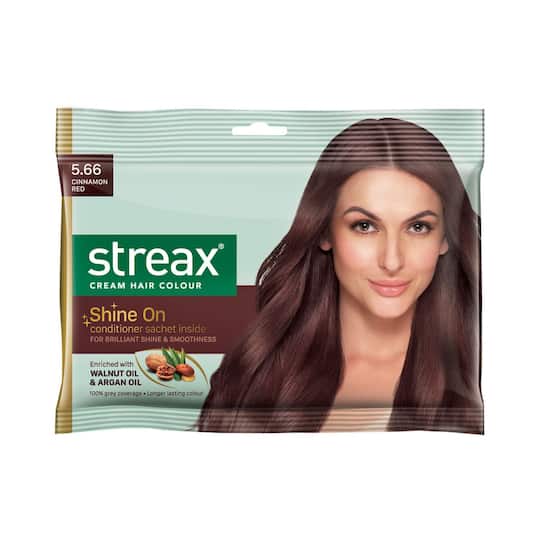 Streax Hair Colour - 5.66 Cinnamon Red (25gm+20ml)