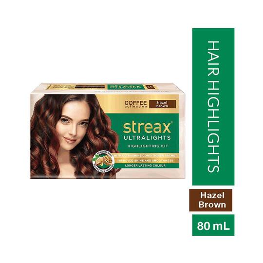Buy Streax Coffee Collection Ultralights Highlighting Kit Hazel Brown 40gm 40ml Online at Best Price in India on Tira Website App