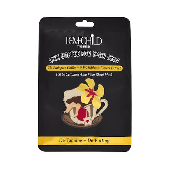 LoveChild Masaba Like Coffee For Your Skin 100 Percent Cellulose Aloe Fiber Sheet Mask (20g)