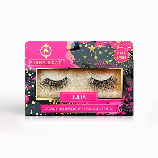 Pinky Goat Julia Half Lash Faux Mink False Eyelashes (1 Pair)