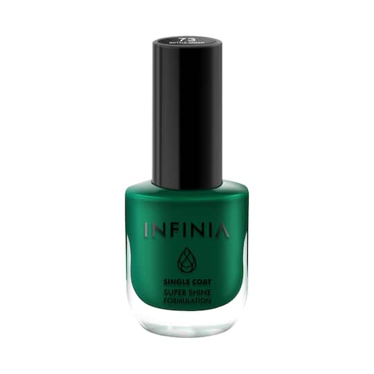 INFINIA Single Coat Nail Paint - 73 Bottle Green (12ml)