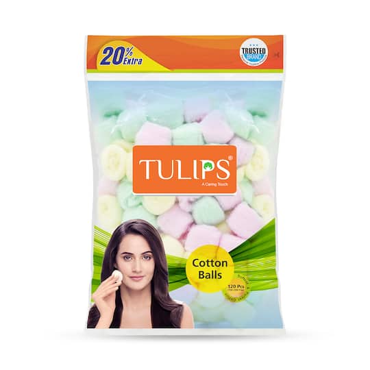 Tulips Cotton Color Balls With Bag (120Pcs)