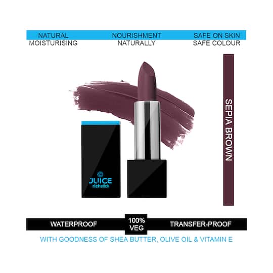 JUICE Richstick Lipstick - M-73 Sepia Brown (4g)