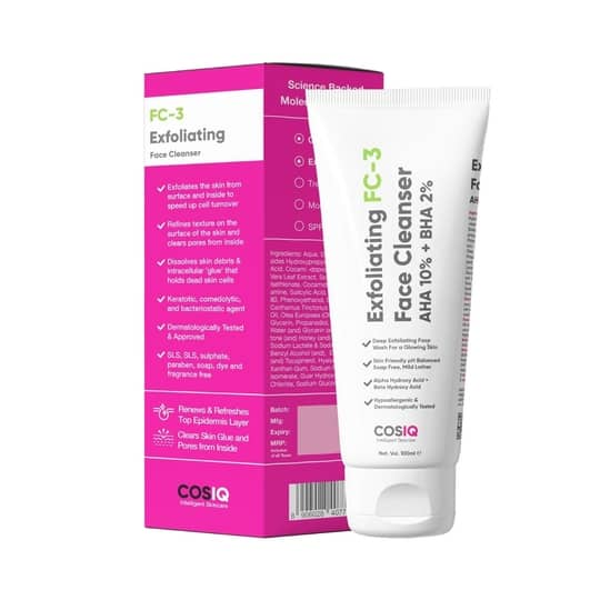 CosIQ FC-3 Exfoliating Face Cleanser (100ml)