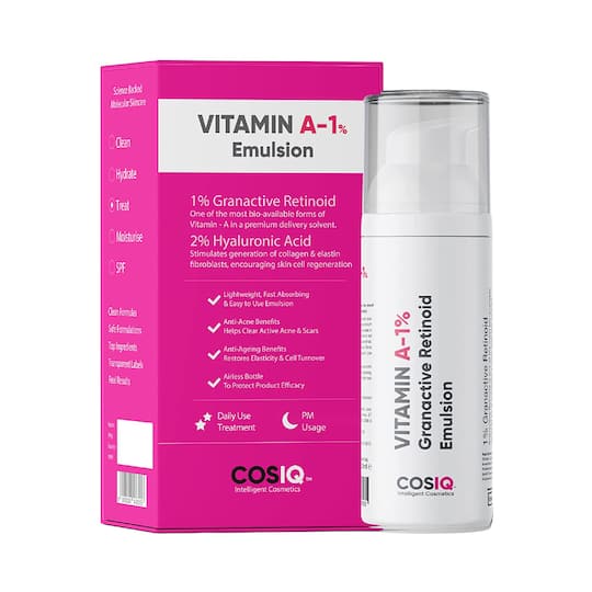 COSIQ Vitamin A-1% Granactive Retinoid Emulsion Face Serum (30ml)