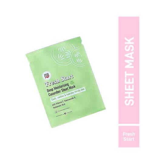 MyGlamm Popxo Fresh Start Deep Moisturising Cucumber Sheet Mask (30g)