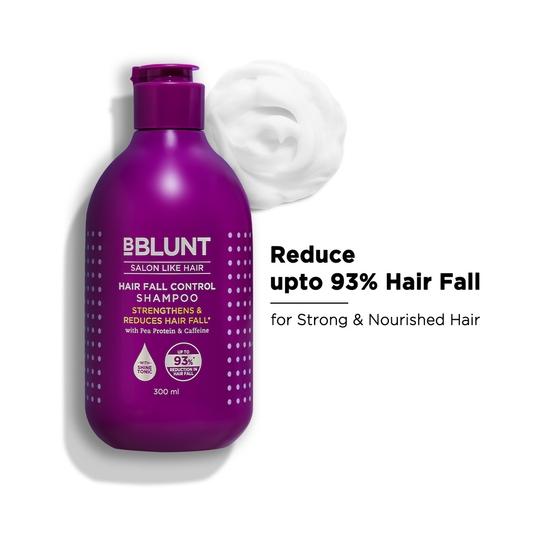BBlunt Hair Fall Control Shampoo With Pea Protein & Caffeine For Stronger Hair (300ml)