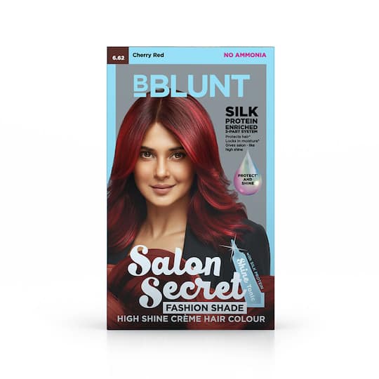 BBlunt Salon Secret High Shine Cream Hair Color - 6.62 Cherry Red (2Pcs)