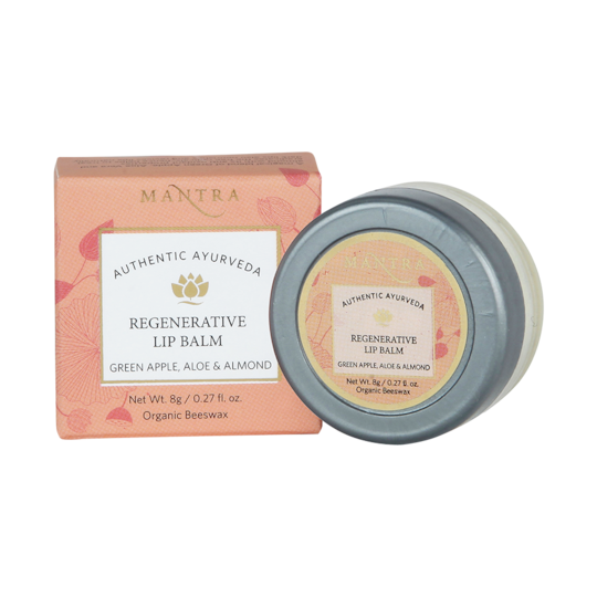 Mantra Herbal Green Apple Aloe & Almond Regenerative Lip Balm (8g)
