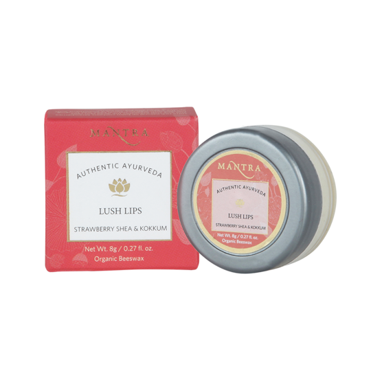 Mantra Herbal Strawberry Shea & Kokkum Lush Lip Balm (8g)