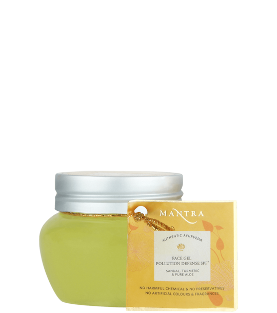 Mantra Herbal Sandal Turmeric & Pure Aloe Pollution Defense Face Gel (100g)
