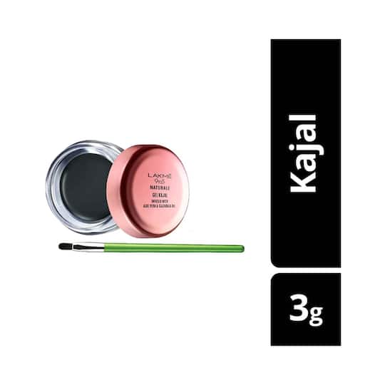 Lakme 9 To 5 Natural Gel Kajal - Black (3g)