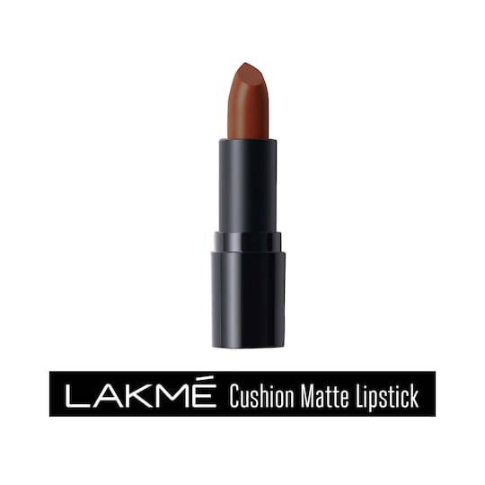 Lakme Cushion Matte Lipstick - Brown Mocha (4.5g)
