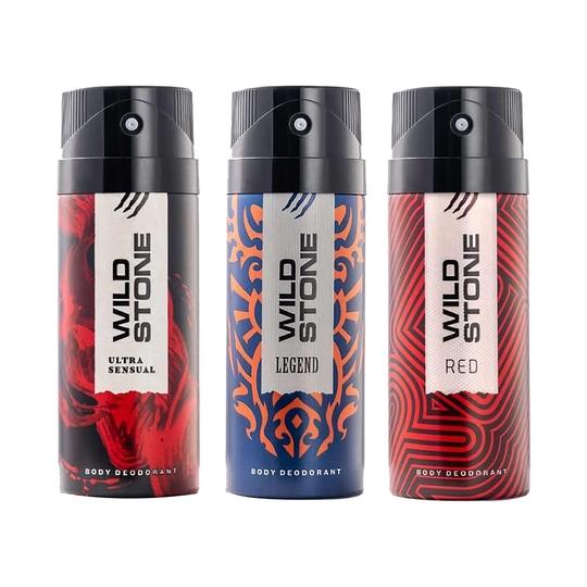 Wild Stone Deodorant Body Spray Combo Pack (3Pcs)