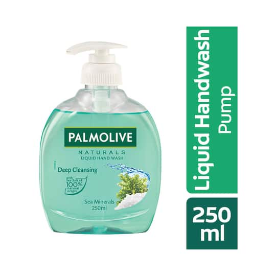 Palmolive Naturals Sea Minerals Liquid Hand Wash Dispenser Bottle (250ml)