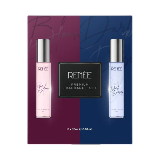 RENEE Bloom & Dark Desire Eau De Parfum Premium Fragrance Set - (15 ml)