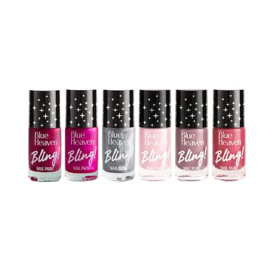 Blue Heaven Bling Nail Paint - Drama Queen Edition (6Pcs)