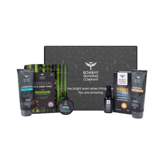 Bombay Shaving Company Charcoal De-Tan & Glow Kit (5Pcs)
