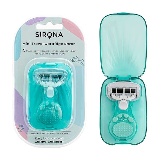 Sirona 5 Blade Mini Travel Cartridge Hair Removal Razor (1Pc)