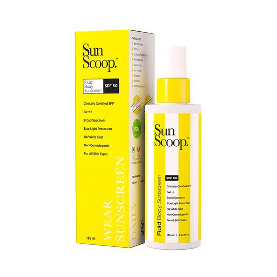 SunScoop Fluid Body Sunscreen SPF 60 PA++ (125ml)