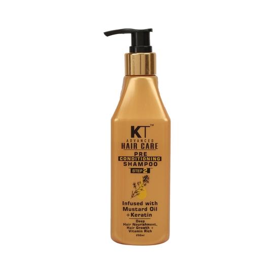KT Professional Advance Hair Care Pre Conditioning Mustard Infused Keratin Shampoo (250ml)