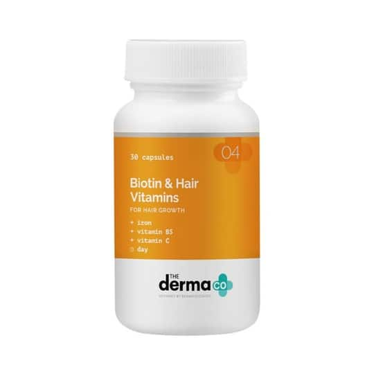 The Derma Co Biotin & Hair Vitamins Capsules - (30 Capsules)