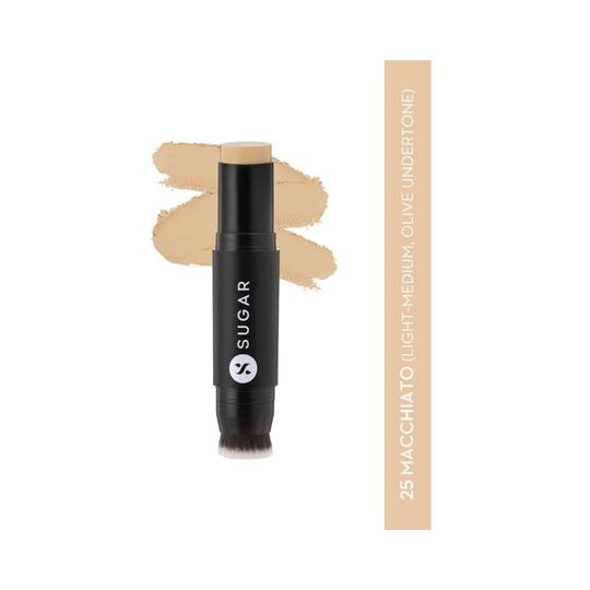 SUGAR Cosmetics Ace Of Face Mini Foundation Stick - 25 Macchiato (7g)