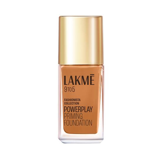 Lakme 9to5 Powerplay Priming Foundation Built in Primer Long-Lasting SPF 20 - Cool Mocha (25 ml)