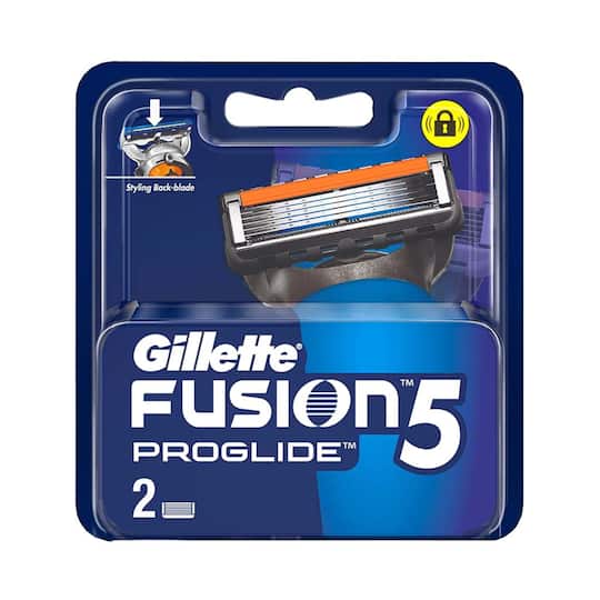Gillette Fusion Proglide Blades for Perfect Shave and Perfect Beard Shape (2Pcs)