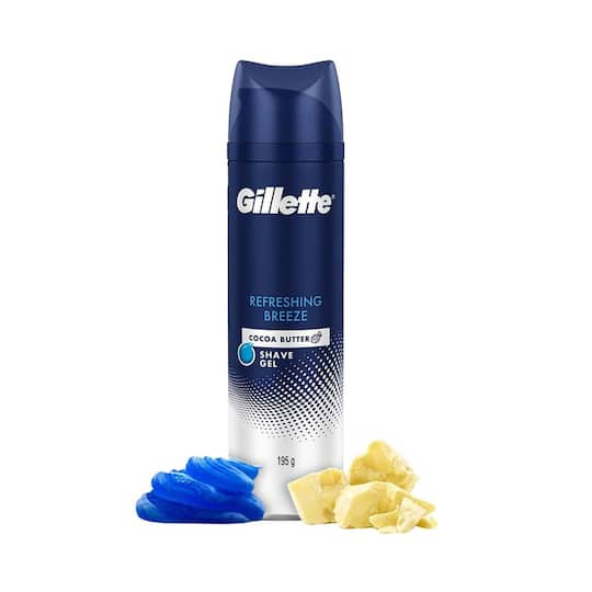 Gillette Shaving Gel Refreshing Breeze with Cocoa Butter (195g)