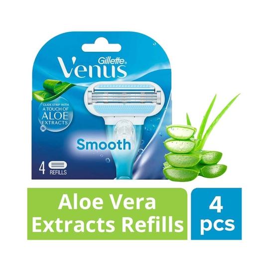 Gillette Venus Hair Removal Razor Blades Refills Cartridges for Women (4Pcs)