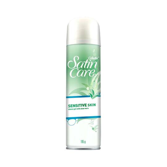 Gillette Satin Care Sensitive Skin Gel for Women with Aloe Vera (195g)