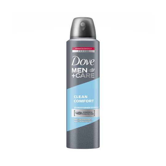 Dove Men + Care Clean Comfort Dry Spray Antiperspirant Deodorant (150ml)